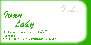 ivan laky business card